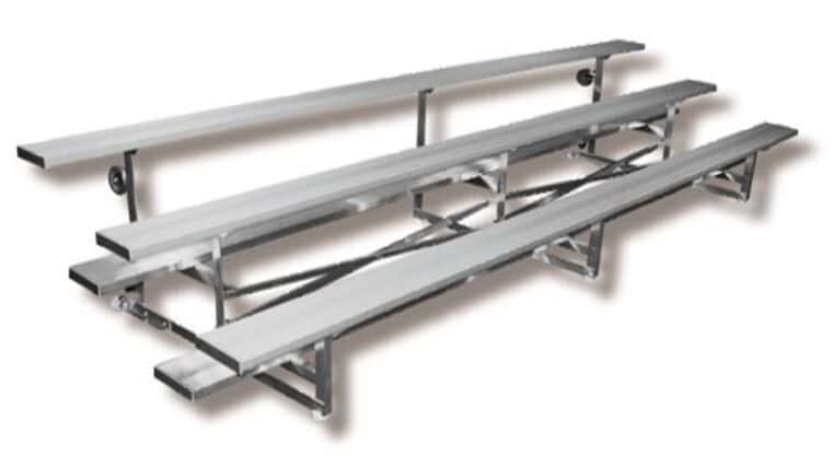 3 Row Tip N Roll Portable Aluminum Bleacher (Seats 50*) – 27′ | Rental 3 Row Tip N Roll Portable Aluminum Bleacher (Seats 50*) – 27′ | Rental
