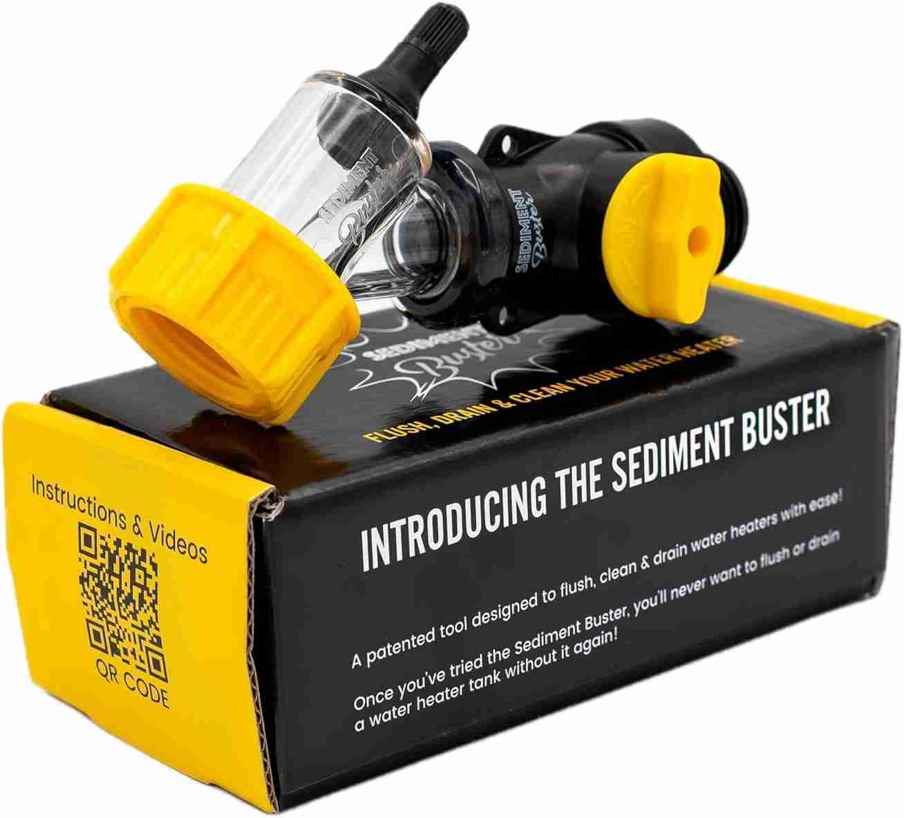 Sediment Buster – Water Heater Tool UL Verified V699054 – Flushes, Cleans, Drains, Breaks Up Sediment Clogs from Electric or Gas Water Heaters – Easy to Use – | Rental