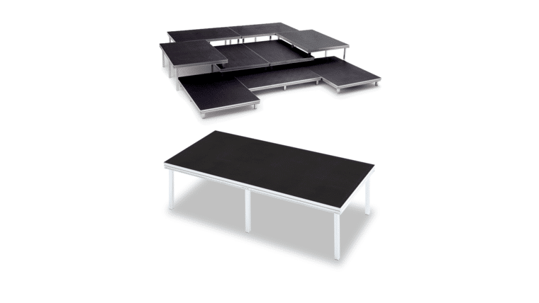 8′ x 8′ x 1′ Wenger Versalite Rolling Drum Stage Riser | Rental