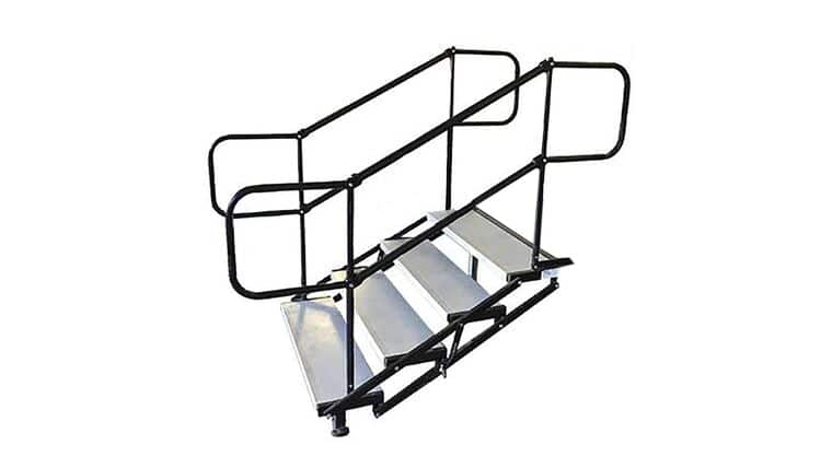 Biljax 4-Step Ultra-Stair for 16″ to 28″ High Stage – AS2100 Stage System | Rental