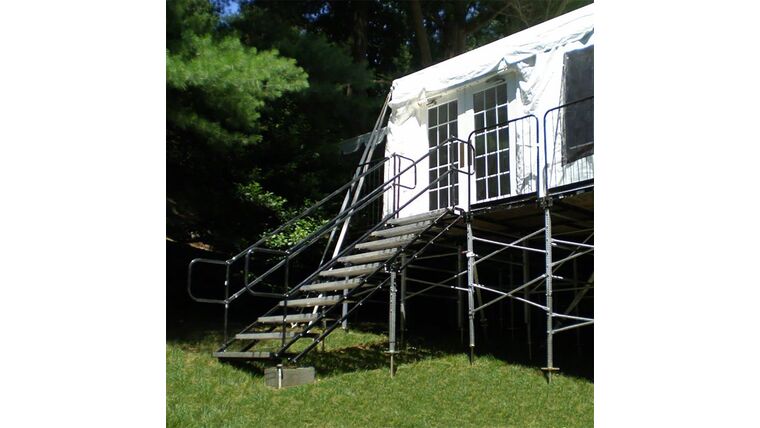 Biljax 10-Step Ultra-Stair for 40″ to 70″ High Stage – AS2100 Stage System | Rental