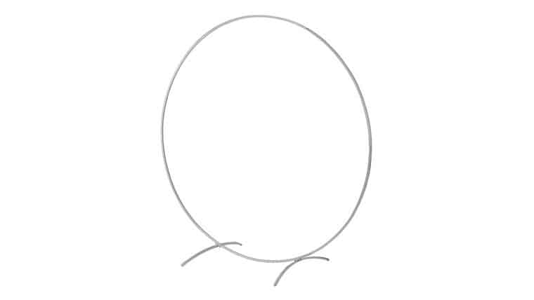 Round Wedding Arch Backdrop Frame Stand 7.5 ft – Silver | Rental