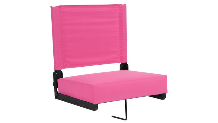 Bleacher Seat – Pink Grandstand Comfort Seats by Flash with Ultra-Padded Seat | Rental Bleacher Seat – Pink Grandstand Comfort Seats by Flash with Ultra-Padded Seat | Rental
