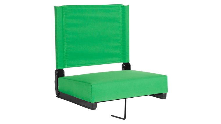 Bleacher Seat – right Green Grandstand Comfort Seats by Flash with Ultra-Padded Seat | Rental Bleacher Seat – right Green Grandstand Comfort Seats by Flash with Ultra-Padded Seat | Rental