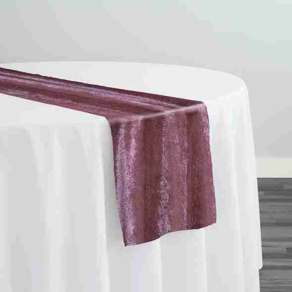 Lush Velvet Table Runner in Mauve | Rental Lush Velvet Table Runner in Mauve | Rental