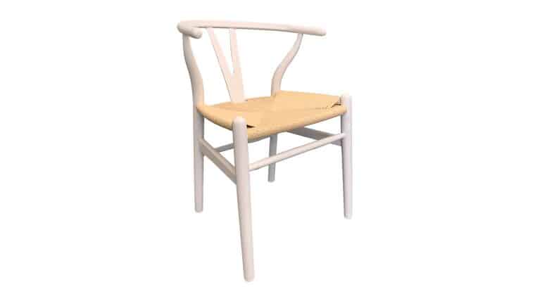 Wishbone Armchair – White | Rental