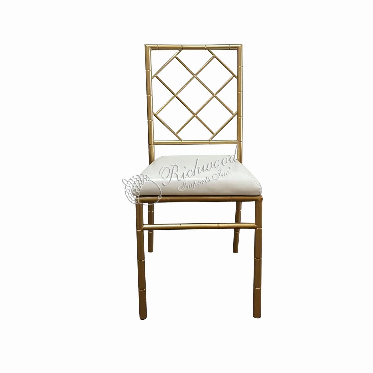 H&H CHAIR – H&H Banquet Metal Chairs, Gold w/ Ivory Vinyl | Rental H&H CHAIR – H&H Banquet Metal Chairs, Gold w/ Ivory Vinyl | Rental