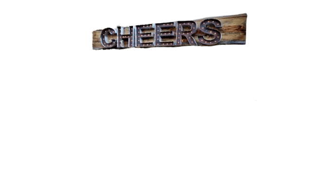 8′ Rustic Cheers Marquee Sign Rental – No Legs | Used – Purchase | Rental