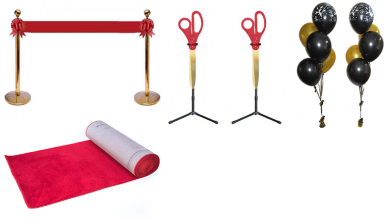 Grand Opening Ribbon Package – 10′ ft | Rental Grand Opening Ribbon Package – 10′ ft | Rental