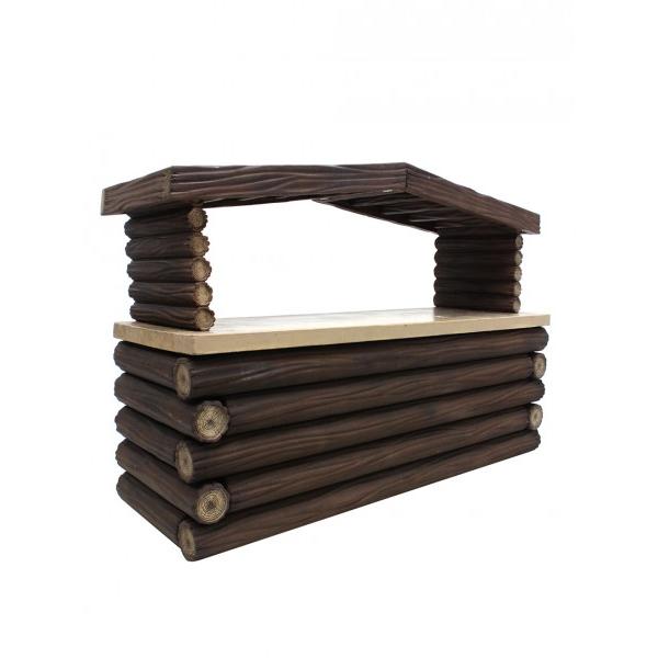 10′ Log Fronted Bar | Rental