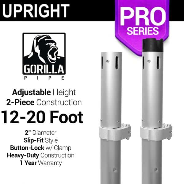 Pro Series – 12-20ft Telescoping 2″ Upright | Rental
