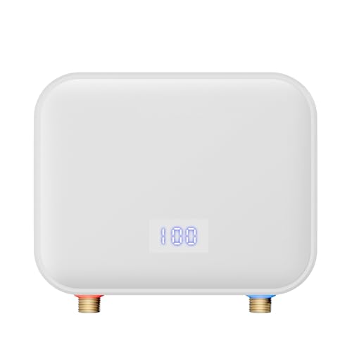 Tankless Water Heater Electric 110v,4000W Constant Temperature Instant Hot Water Heater With Automatic Control System Touch Digital Display Water Heater Wall or Floor Mounted (Whit | Rental Tankless Water Heater Electric 110v,4000W Constant Temperature Instant Hot Water Heater With Automatic Control System Touch Digital Display Water Heater Wall or Floor Mounted (Whit | Rental