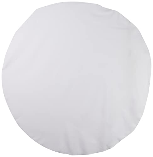 LA Linen Polyester Poplin Round Tablecloth, 51″, White | Rental LA Linen Polyester Poplin Round Tablecloth, 51″, White | Rental