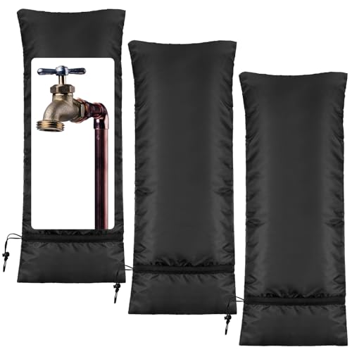 Zonon 3 Pcs Outdoor Faucet Cover Rv Park Water Hydrant Insulated Extended Hose Bib Covers Insulated Sprinkler Freeze Protector Outdoor Winter Pipe Cover Spigot Cover for Wall Taps( | Rental Zonon 3 Pcs Outdoor Faucet Cover Rv Park Water Hydrant Insulated Extended Hose Bib Covers Insulated Sprinkler Freeze Protector Outdoor Winter Pipe Cover Spigot Cover for Wall Taps( | Rental