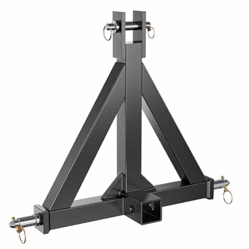 YZONA 3 Point Trailer Hitch with 2″ Receiver for Category 1, 3 Pt Tractor, Heavy Duty Quick Hitch Drawbar Adapter for John Deere, Kubota, Kioti, Yanmar, Cat, NorTrac, BX, LM25H, WL | Rental YZONA 3 Point Trailer Hitch with 2″ Receiver for Category 1, 3 Pt Tractor, Heavy Duty Quick Hitch Drawbar Adapter for John Deere, Kubota, Kioti, Yanmar, Cat, NorTrac, BX, LM25H, WL | Rental