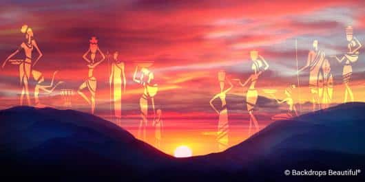 African Silhouette Sunset 3 | Rental African Silhouette Sunset 3 | Rental