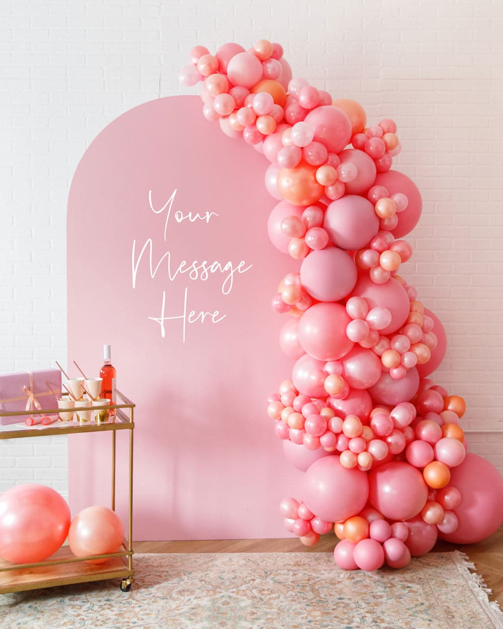 Rosé Bubbles – The Aadi Panel with Garland | Purchase Rosé Bubbles – The Aadi Panel with Garland | Purchase