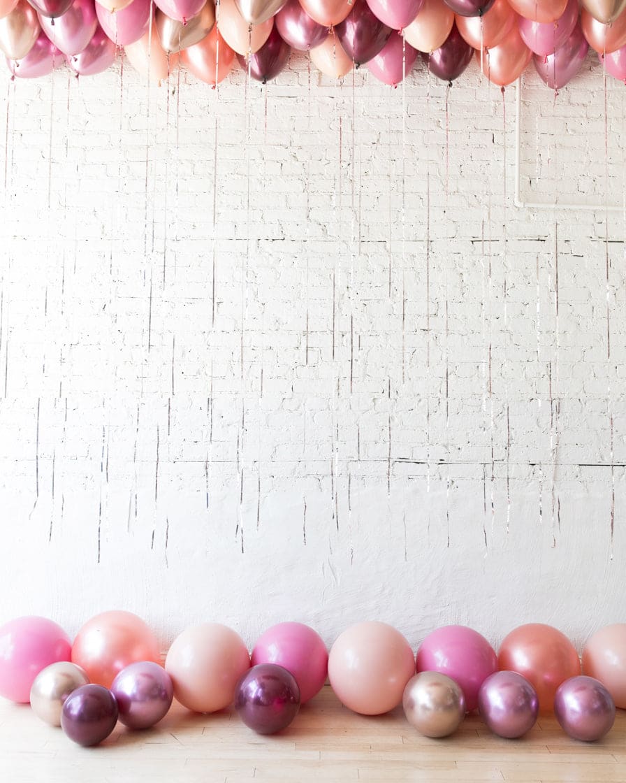 Berry Blush – Ceiling & Floor Balloon Set | Rental Berry Blush – Ceiling & Floor Balloon Set | Rental