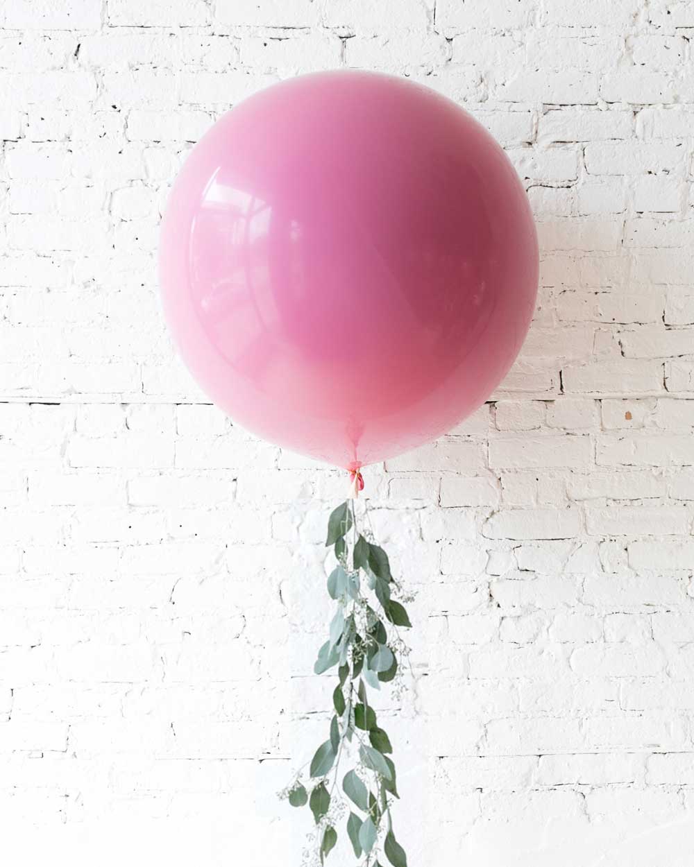 Berry Blush – Giant Balloon with Greenery Tassel | Rental