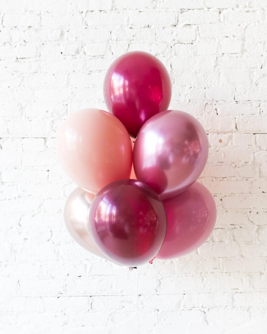 Berry Blush – 11in Balloons – bouquet of 7 | Rental Berry Blush – 11in Balloons – bouquet of 7 | Rental