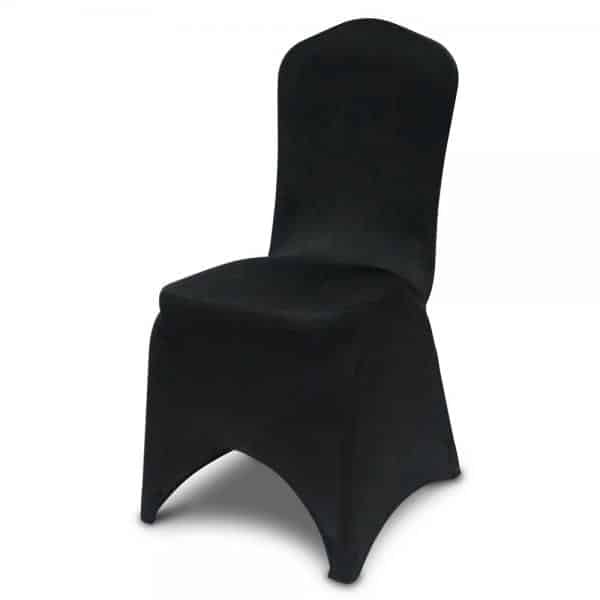 210 GSM Better Quality/Best Value Spandex (Lycra) Banquet & Wedding Chair Cover By Eastern Mills – Black | Rental
