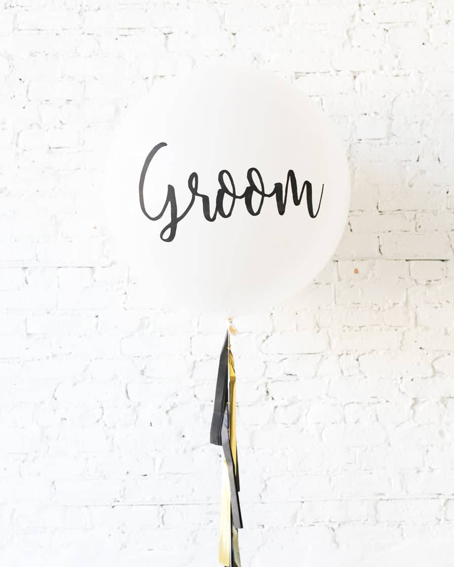 Couture – GROOM Giant Balloon with Tassel | Rental