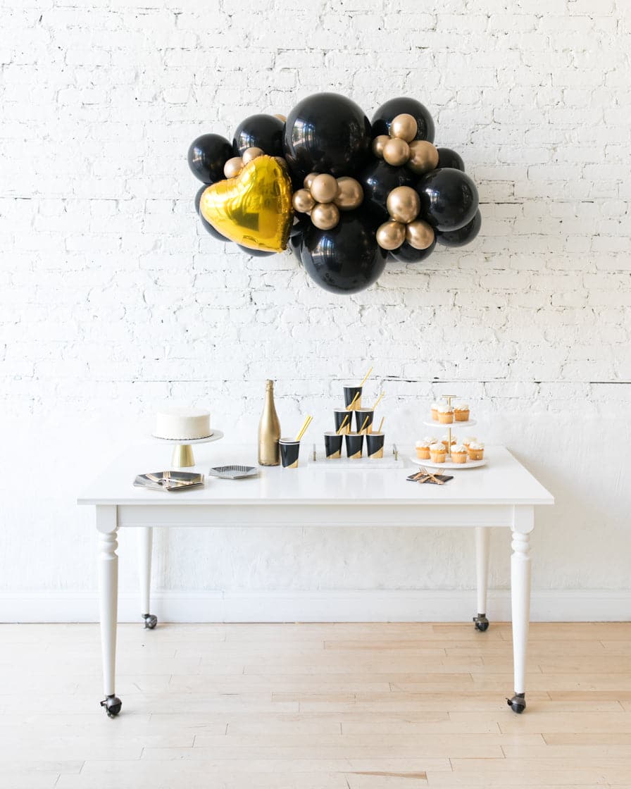 Couture – Backdrop Balloon Garland with Foil Install Piece – 3ft | Rental