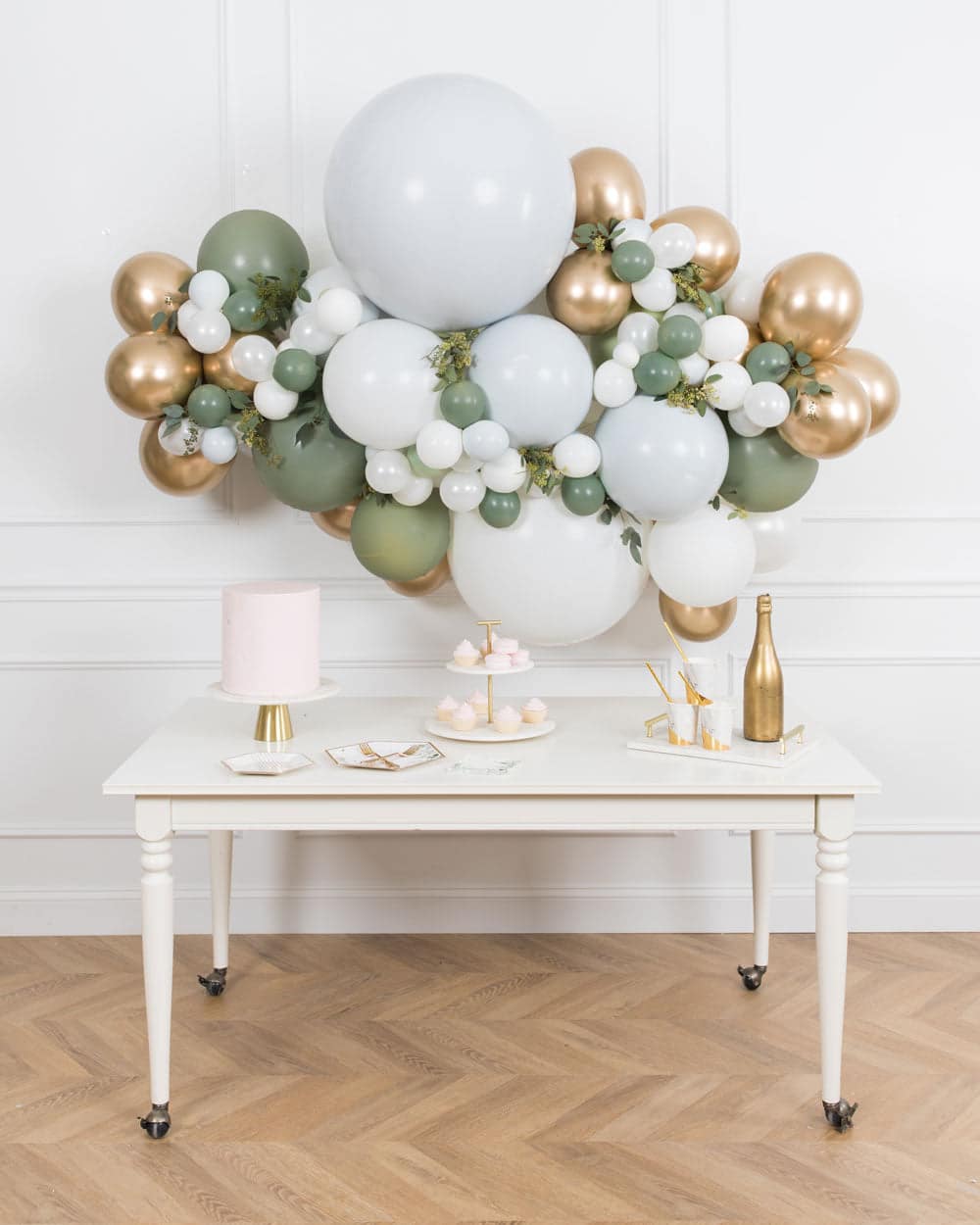 Botanical – Balloon Backdrop Install Piece with Greenery – 6ft | Rental Botanical – Balloon Backdrop Install Piece with Greenery – 6ft | Rental