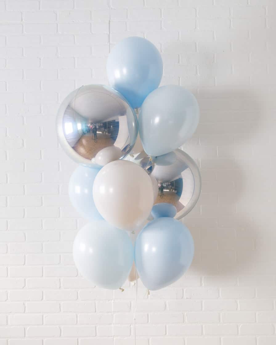 Haussmann – Orb and 11in Balloons – bouquet of 10 | Rental