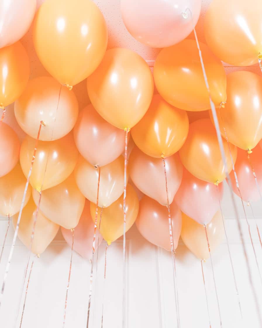 Citrus – 11in Ceiling Balloons – set of 25 | Rental