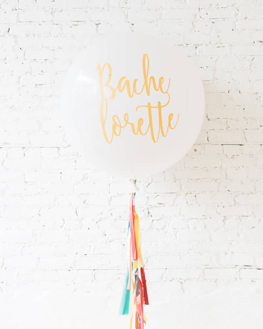 Colorful Bloom – Bachelorette Giant Balloon with Tassel | Rental