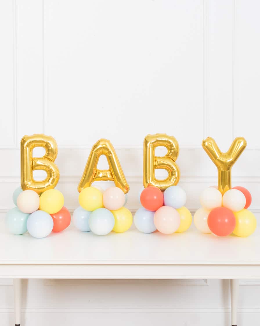 Office Baby Shower – Tabletop BABY Balloon – 1.5ft | Rental