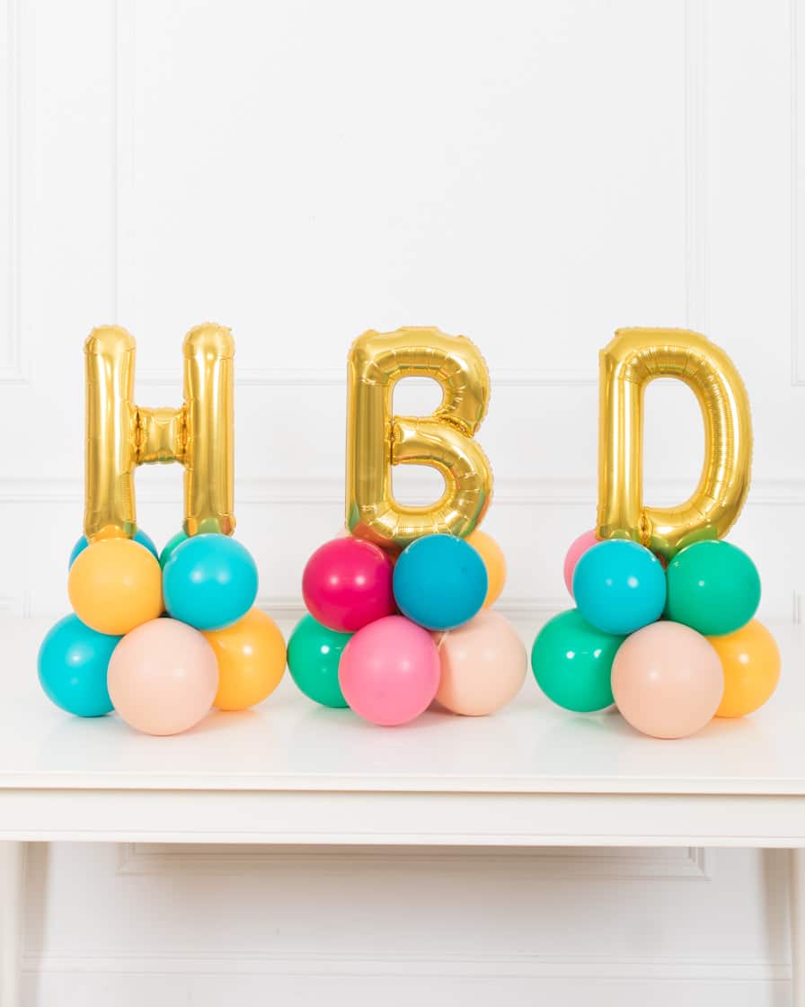 Office Birthday Party – Tabletop HBD Balloons – 1.5FT | Rental