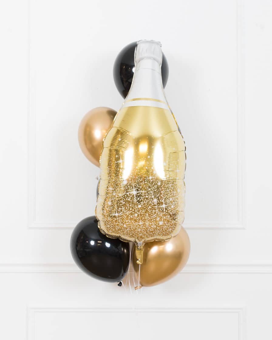 Office Congrats Party – Champagne Foil and 11in Bouquet of 7 | Rental