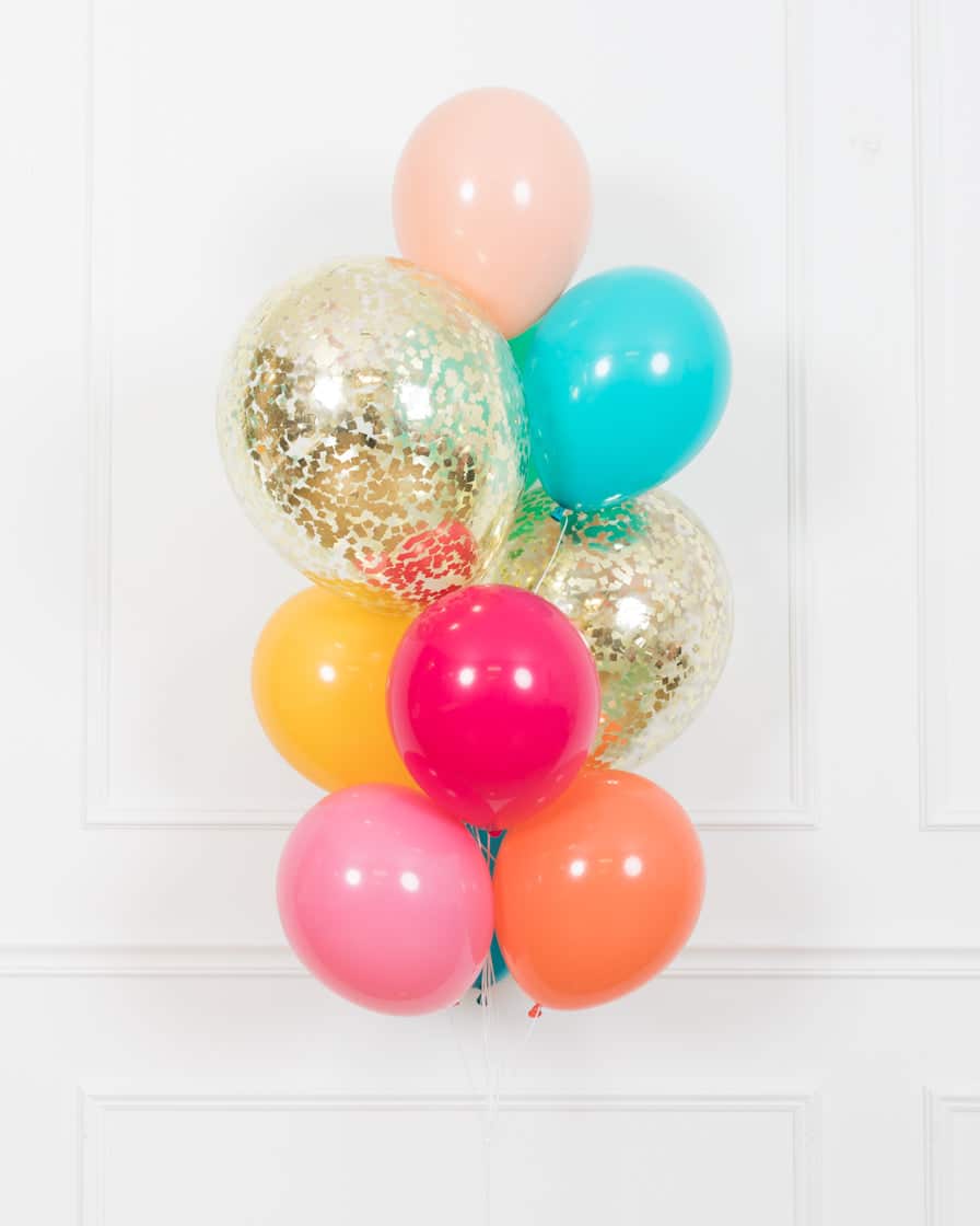Office Birthday Party – Confetti and 11in Bouquet of 10 | Rental