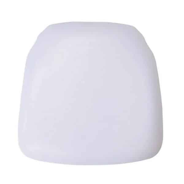 DecoStar™ Wood-Backed Vinyl Cushion for Chiavari EnvyChair™ – White | Rental