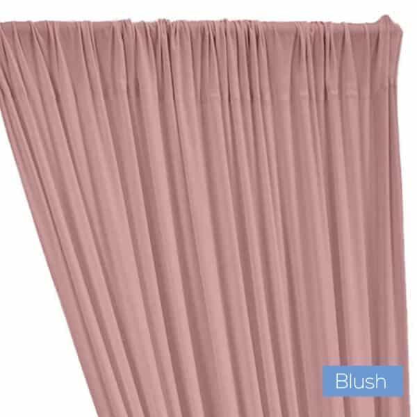 ITY Stretch Drape w/ Sewn Rod Pocket – Blush | Rental