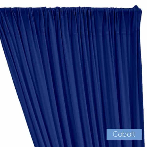 ITY Stretch Drape w/ Sewn Rod Pocket – Cobalt | Rental