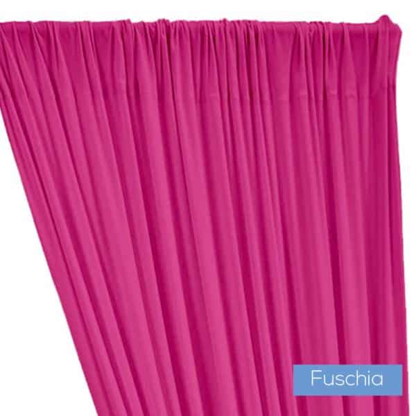 ITY Stretch Drape w/ Sewn Rod Pocket – Fuchsia | Rental