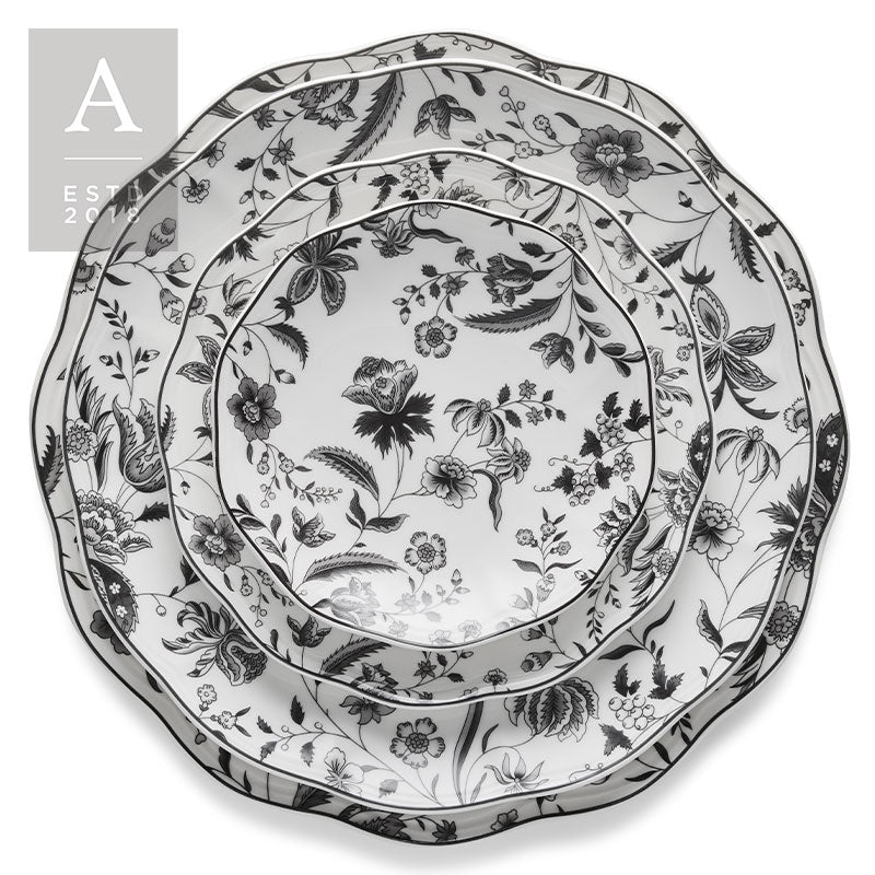 Eleanor Charcoal Dishware | Rental