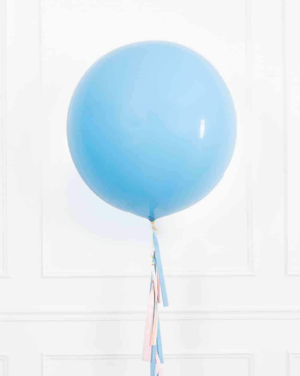 Petits Pastels – Pale Blue Giant Balloon with Tassel | Rental