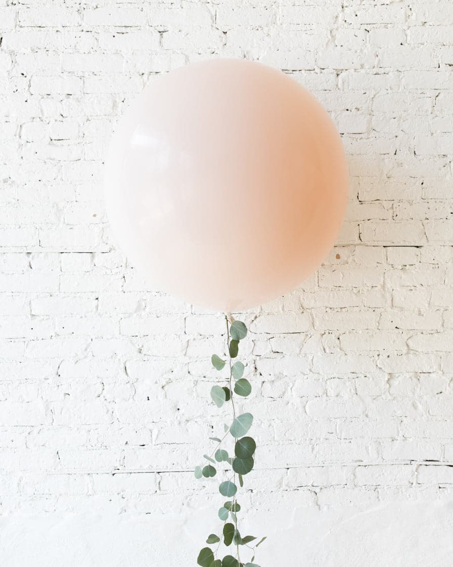 Glam Tan – Giant Balloon with Greenery Tassel | Rental
