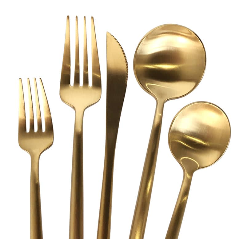 Luna Klasik Flatware/Cutlery in Gold | Rental Luna Klasik Flatware/Cutlery in Gold | Rental