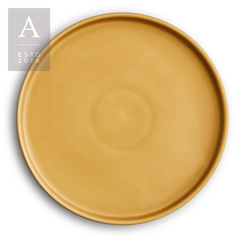 Kaleb Honey Stoneware Charger Plate | Rental