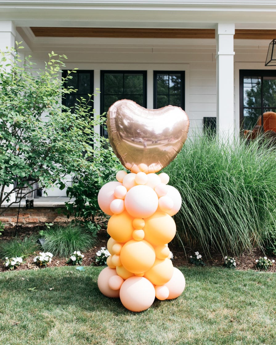 OUTDOOR – Bridal – Balloon Column with Heart Foil – 4ft | Purchase OUTDOOR – Bridal – Balloon Column with Heart Foil – 4ft | Purchase