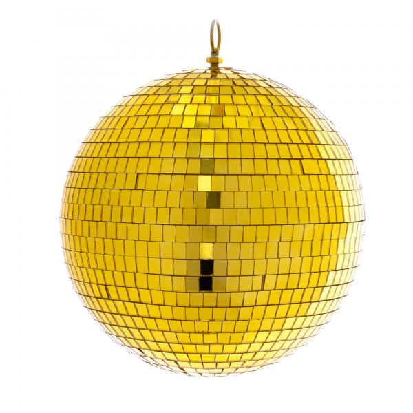 Decostar™ Mirror Disco Balls 12″ – Gold | Rental