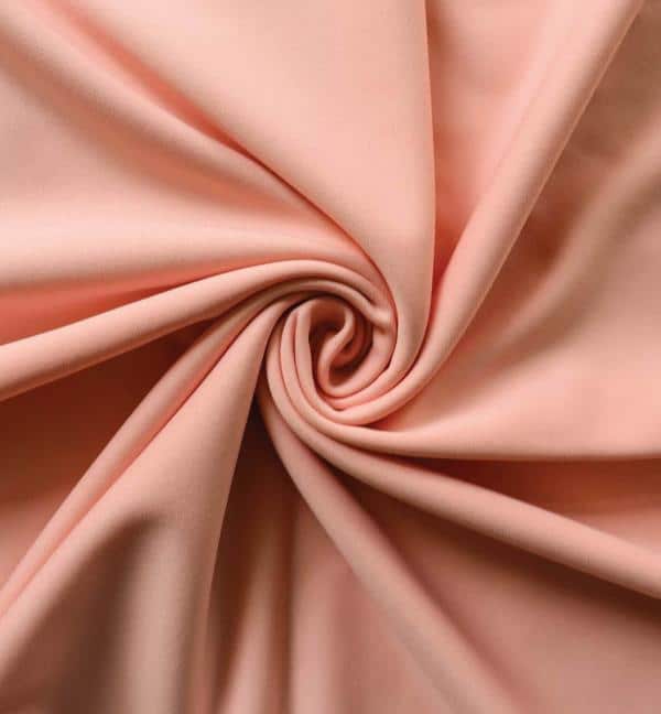 *IFR* Poly Stretch / Scuba Cloth Drape Panel w/ Sewn Rod Pocket (IFR) – Blush | Rental