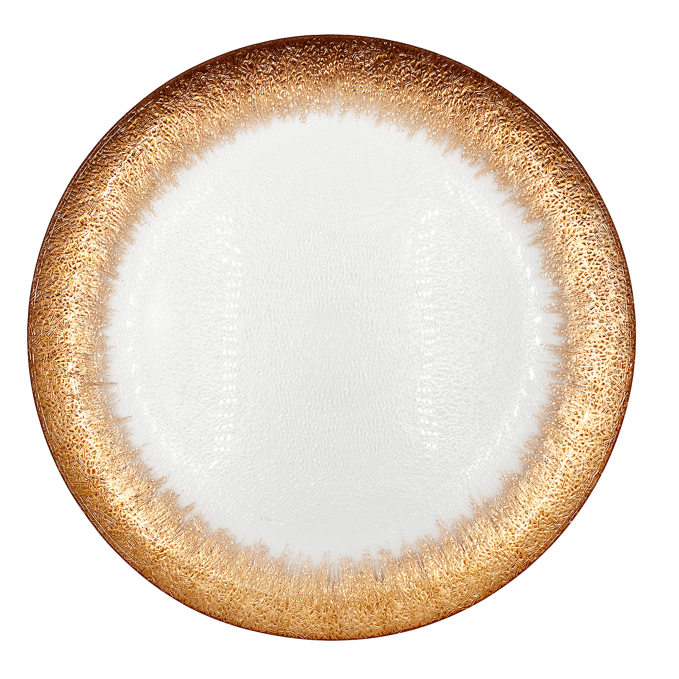 Stardust – Glass Charger Plate in Rose Gold (Item # 0277) | Rental Stardust – Glass Charger Plate in Rose Gold (Item # 0277) | Rental
