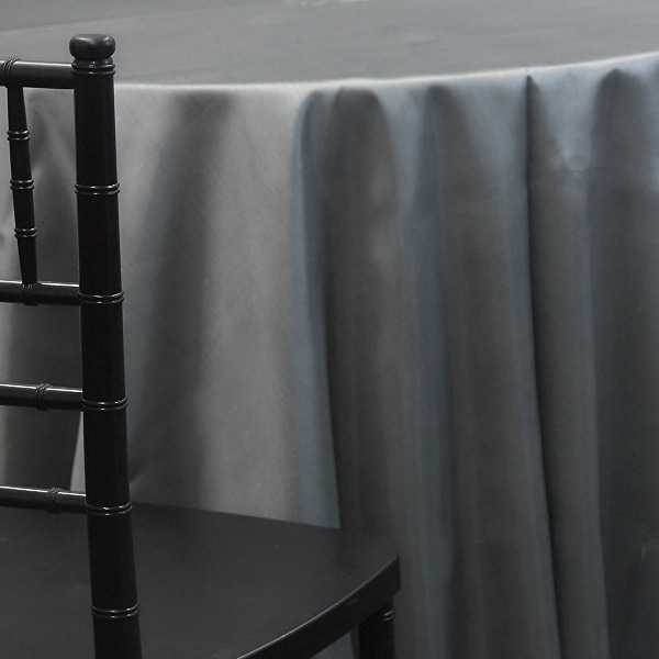 CHARCOAL – *FR* Taffeta Tablecloth by Eastern Mills – Many Size Options | Rental CHARCOAL – *FR* Taffeta Tablecloth by Eastern Mills – Many Size Options | Rental