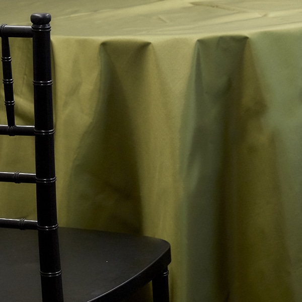 OLIVE – *FR* Taffeta Tablecloth by Eastern Mills – Many Size Options | Rental OLIVE – *FR* Taffeta Tablecloth by Eastern Mills – Many Size Options | Rental